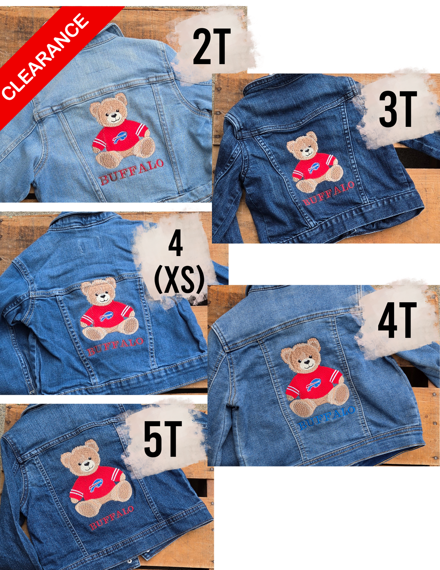 CLEARANCE- Toddler Embroidered Jean Jackets