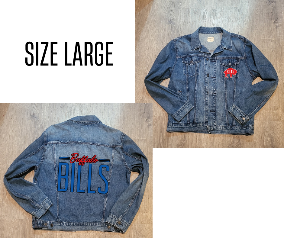 Buffalo Bills Jean Jacket (sizes Medium & Large)