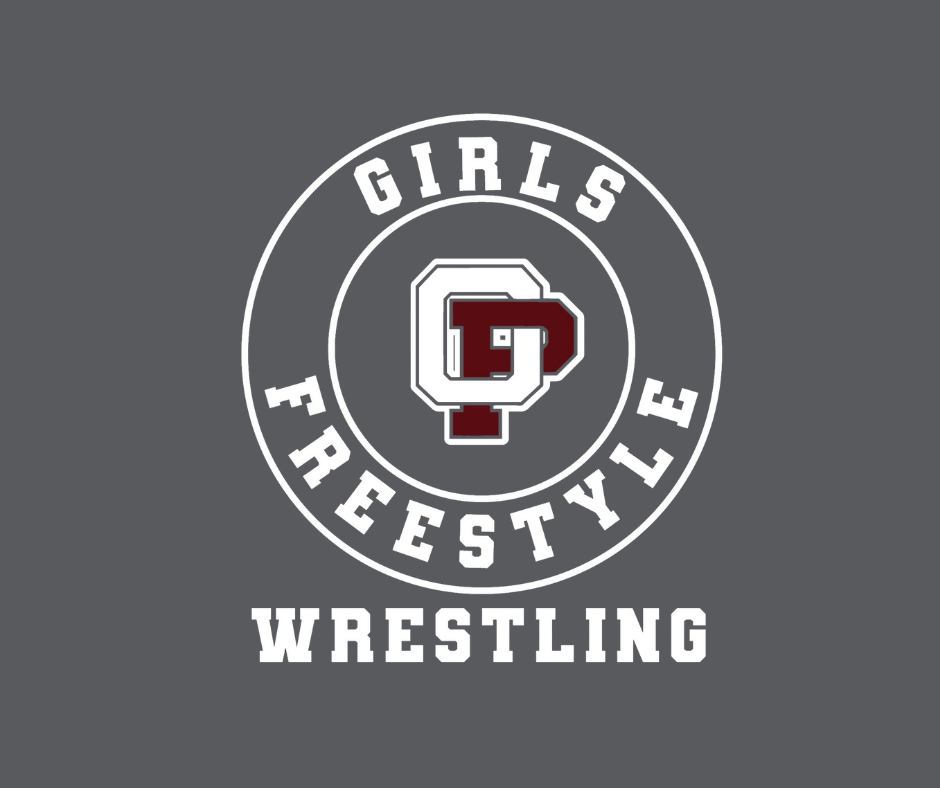 OP Girls Freestyle Wrestling EMBROIDERED Sport-Wick Full-Zip Jacket (ladies-Dark Smoke Gray)