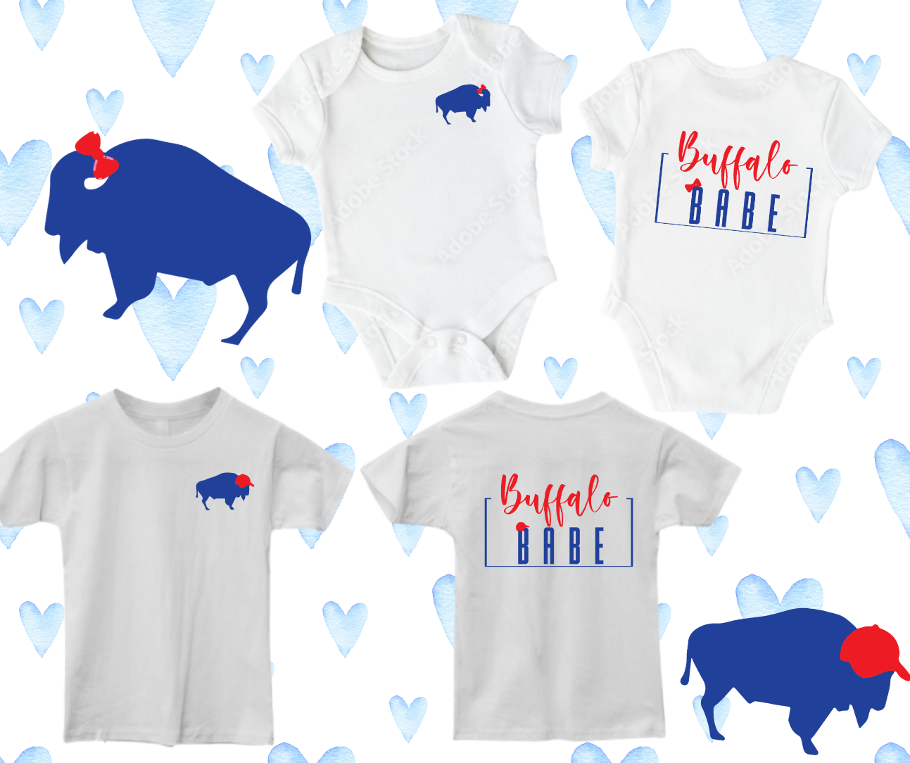 Buffalo Babe Blue & Red (TODDLER 2T-5T)