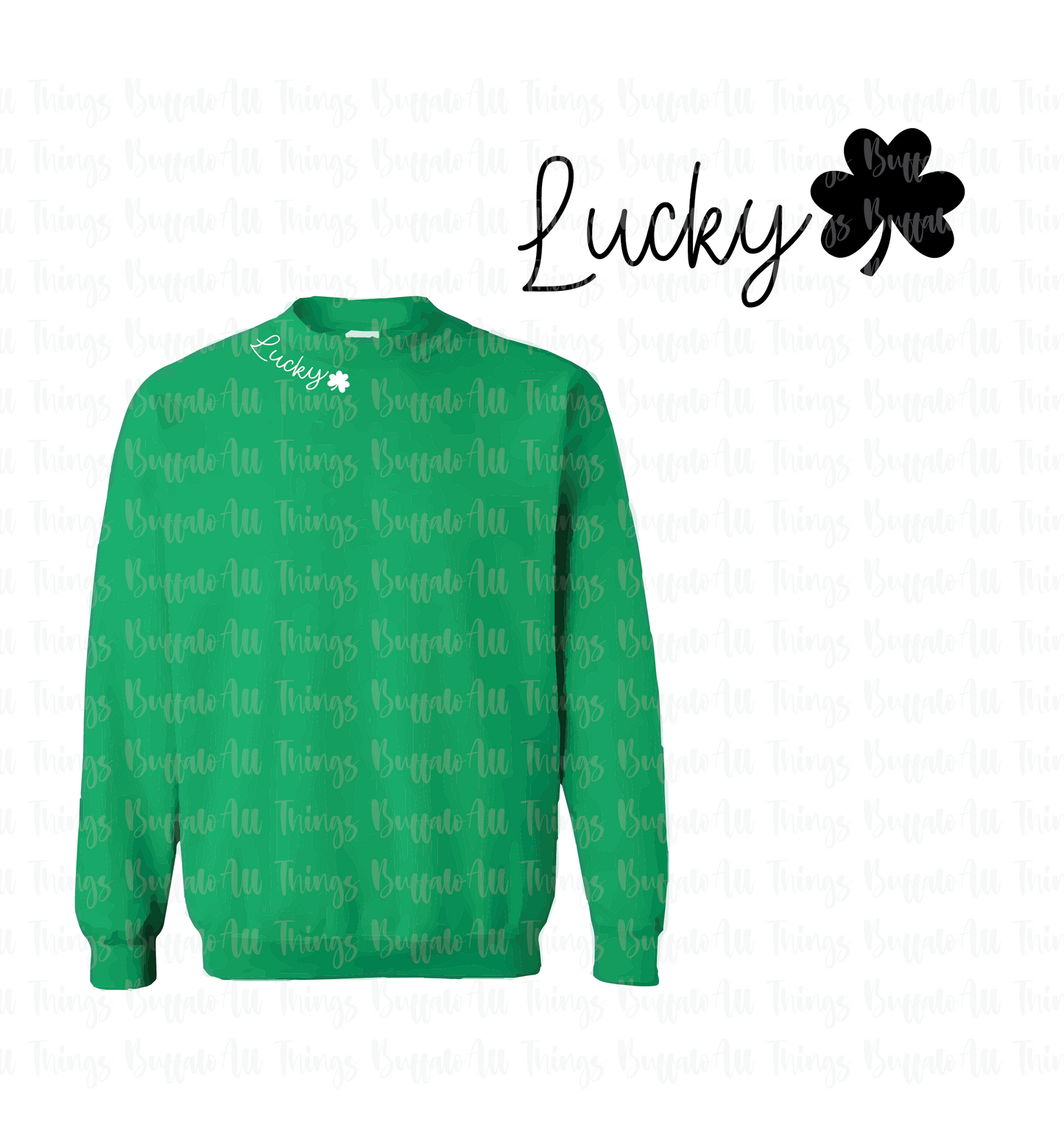 Lucky on shirt collar