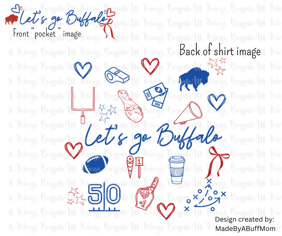 Buffalo Football Doodle