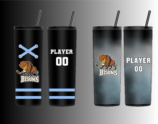 Bisons Tumbler (includes personalization) - 2 designs