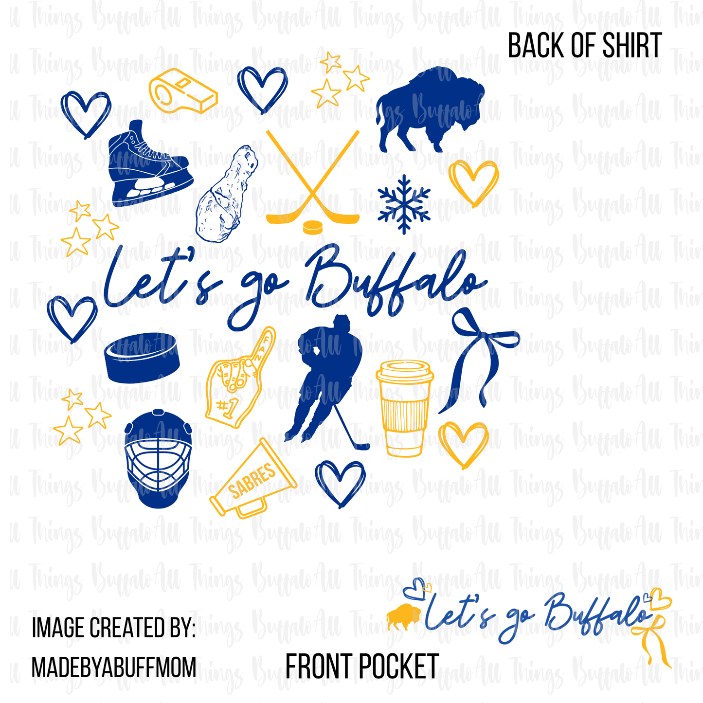 Buffalo Hockey Doodle