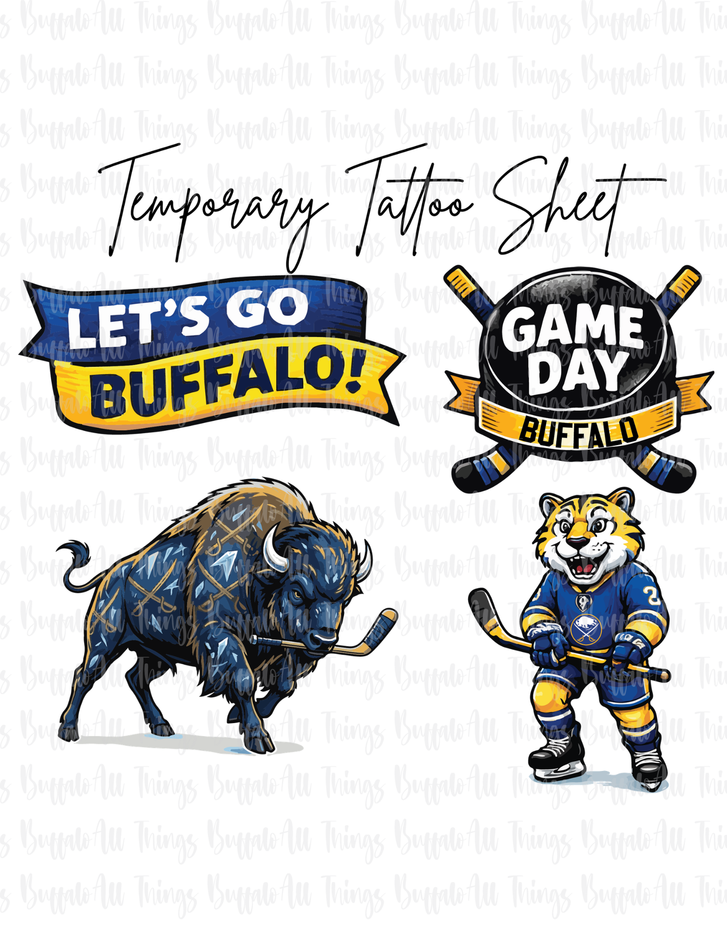 Hockey Temporrary Tattoos