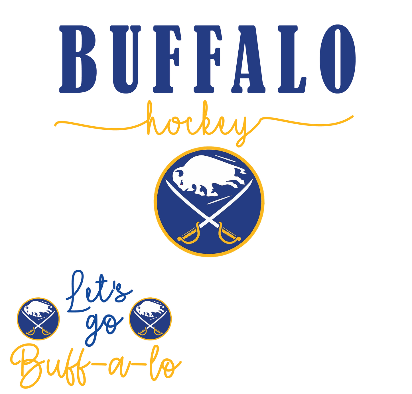 Buffalo Hockey cursive