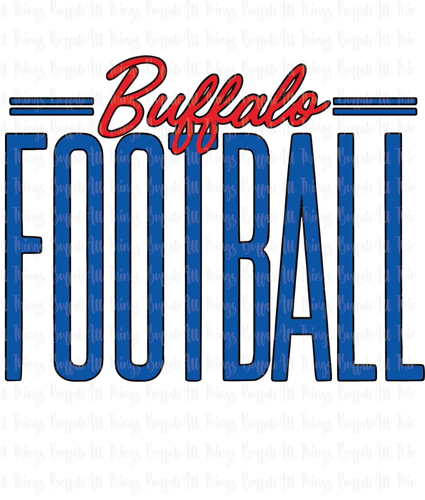 Buffalo Football Vintage Style