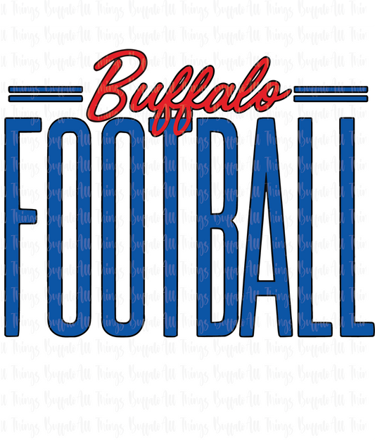 Buffalo Football Vintage Style