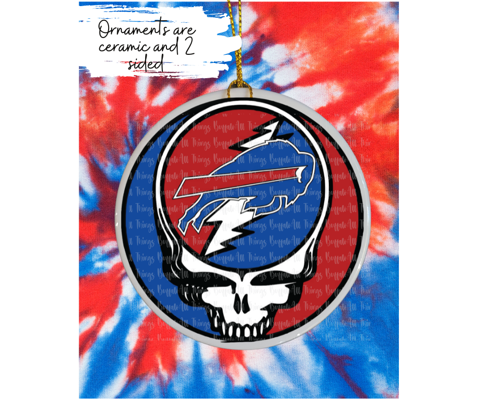 Bills Deadhead Ornament 2.75in round