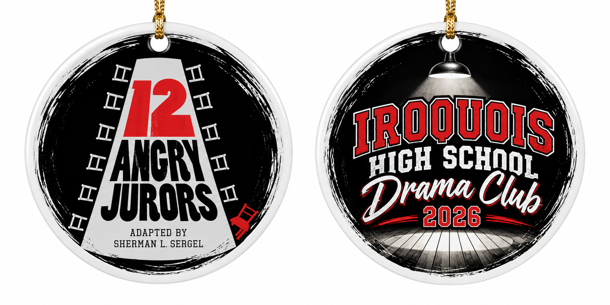 Angry Jurors Ceramic Ornament (2 sided)