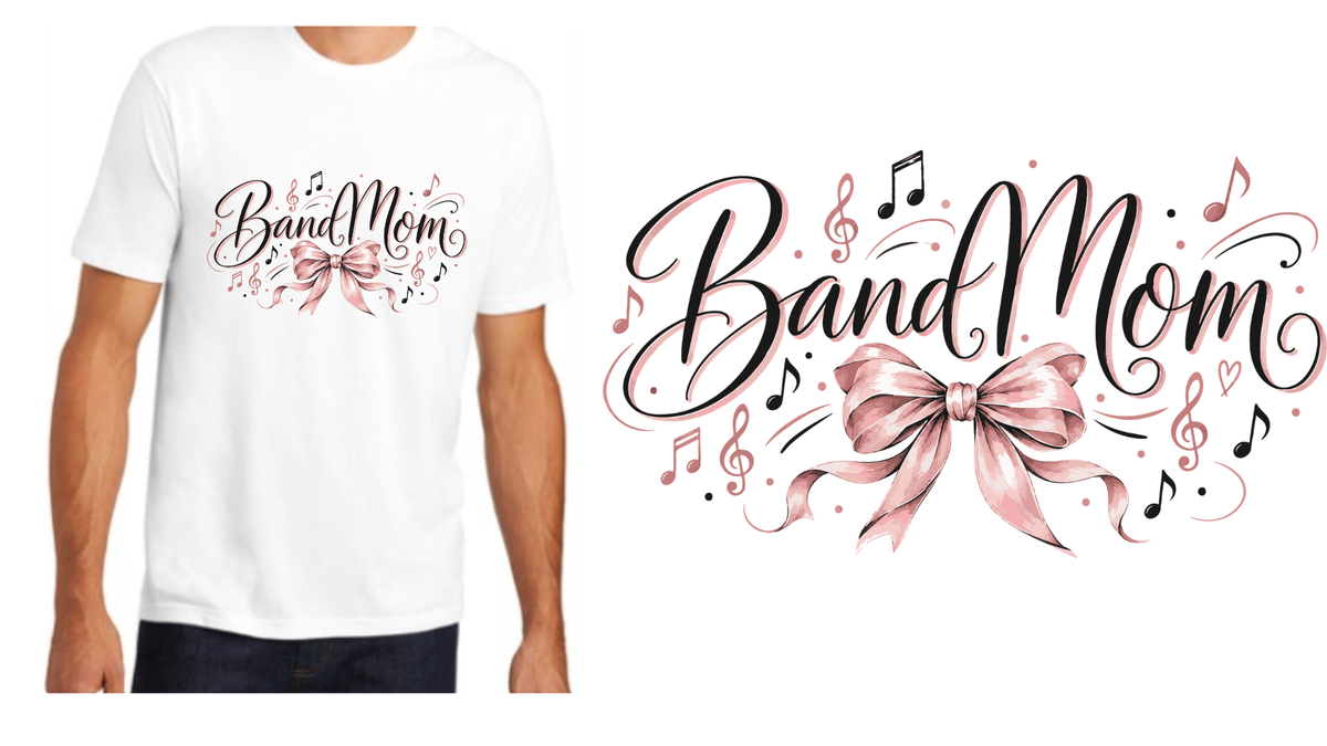 Band and Bow Tee