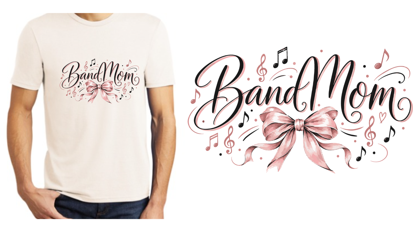 Band and Bow Tee