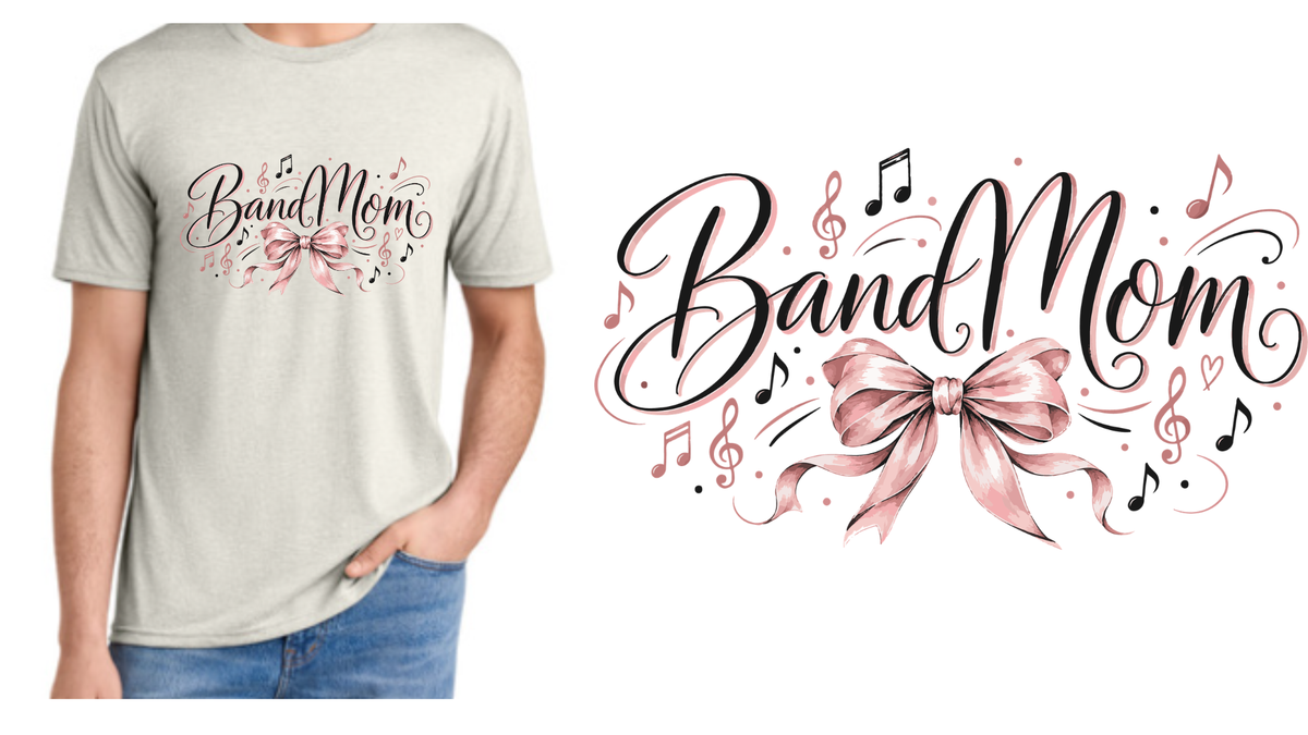 Band and Bow Tee