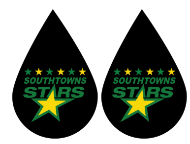 Stars drop earrings