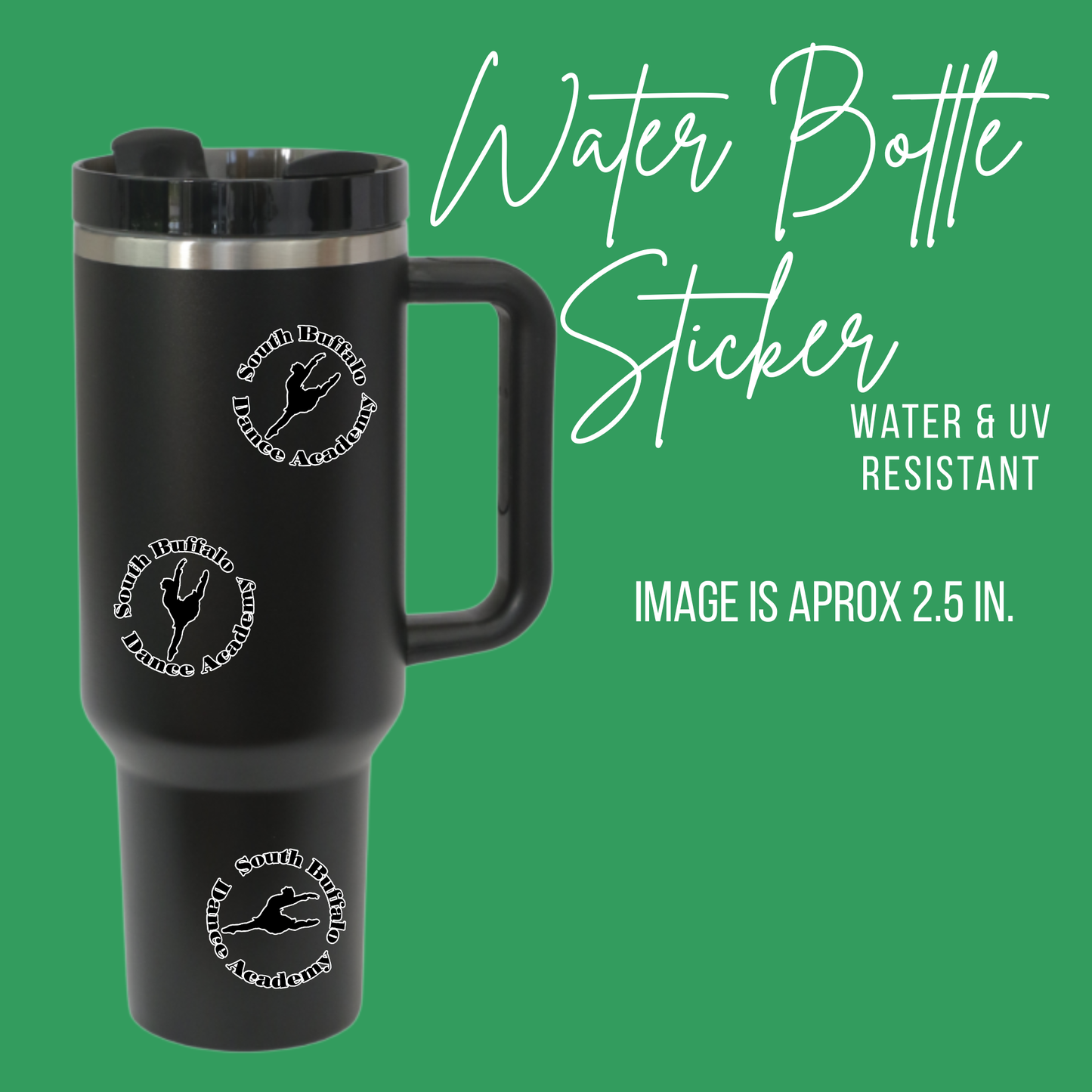 South Buffalo Dance Academy Water Bottle Sticker (waterproof)