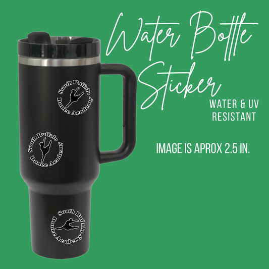 South Buffalo Dance Academy Water Bottle Sticker (waterproof)