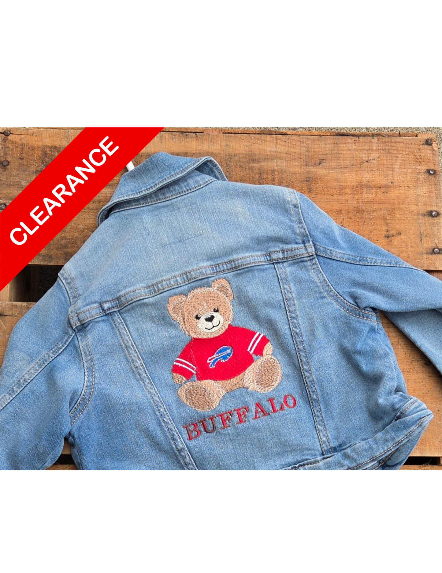 CLEARANCE- Toddler Embroidered Jean Jackets
